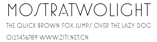 MostraTwoLight.ttf字體轉換器圖片