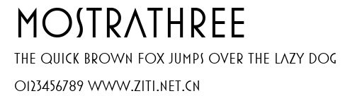 MostraThree.ttf字體轉換器圖片