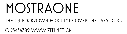 MostraOne.ttf字體轉換器圖片