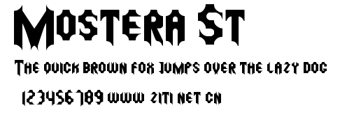 Mostera St.ttf字體轉換器圖片