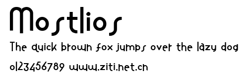 Mostlios.ttf字體轉換器圖片