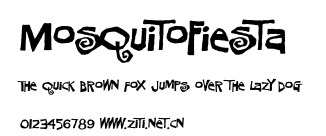 MosquitoFiesta.ttf字體轉換器圖片