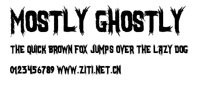 Mostly Ghostly.ttf字體轉換器圖片