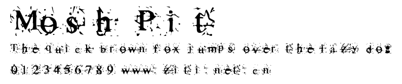 Mosh Pit.ttf字體轉換器圖片