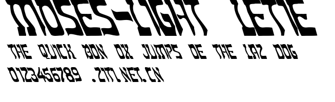 Moses-Light Leftie.ttf字體轉換器圖片