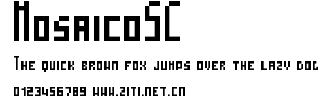 MosaicoSC.ttf字體轉換器圖片