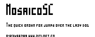 MosaicoSC.ttf字體轉換器圖片