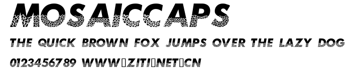 MosaicCaps.ttf字體轉換器圖片