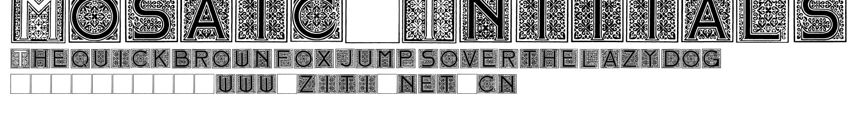 Mosaic_Initials.ttf字體轉換器圖片