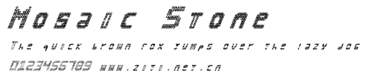 Mosaic Stone.ttf字體轉換器圖片