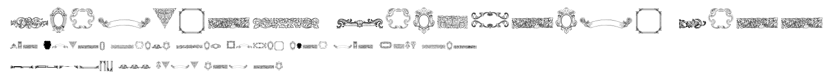 Mortised Ornaments Free.ttf字體轉換器圖片