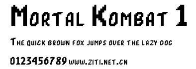 Mortal Kombat 1.ttf字體轉換器圖片