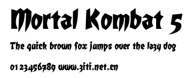 Mortal Kombat 5.ttf字體轉換器圖片