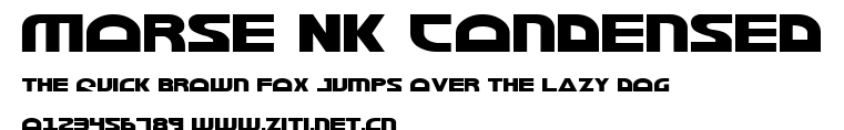 Morse NK Condensed.ttf字體轉換器圖片