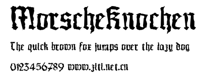 MorscheKnochen.ttf字體轉換器圖片