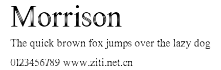 Morrison.ttf字體轉換器圖片
