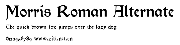 Morris Roman Alternate.ttf字體轉換器圖片