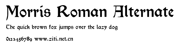 Morris Roman Alternate.otf字體轉換器圖片