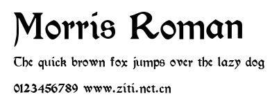 Morris Roman.ttf字體轉換器圖片