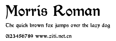 Morris Roman.otf字體轉換器圖片