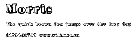 Morris.ttf字體轉換器圖片