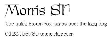 Morris SF.ttf字體轉換器圖片