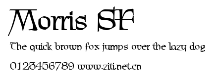 Morris SF.ttf字體轉換器圖片