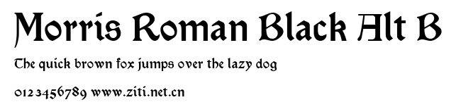 Morris Roman Black Alt B.ttf字體轉換器圖片