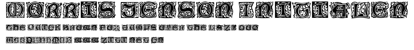 Morris Jenson Initialen.ttf字體轉換器圖片