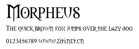 Morpheus.ttf字體轉換器圖片