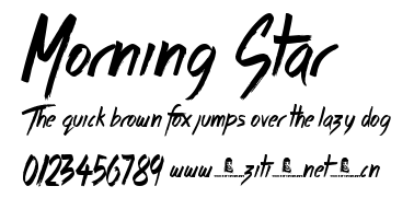 Morning Star.ttf字體轉換器圖片