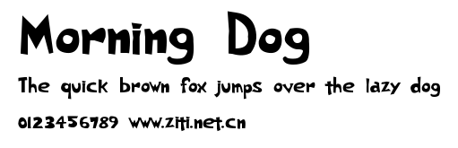 Morning Dog.ttf字體轉換器圖片