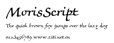 MorisScript.ttf字體轉換器圖片