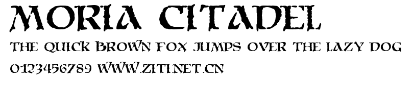 Moria Citadel.ttf字體轉換器圖片