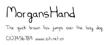 MorgansHand.ttf字體轉換器圖片