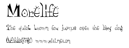 Morelife.ttf字體轉換器圖片