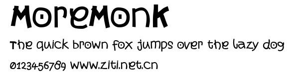 MoreMonK.ttf字體轉換器圖片