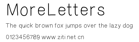 MoreLetters.ttf字體轉換器圖片