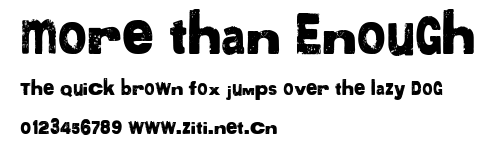 More than Enough.ttf字體轉換器圖片