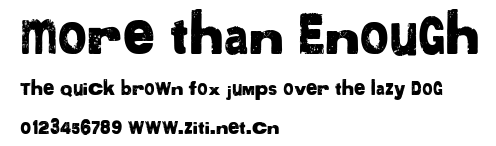 More than Enough.ttf字體轉換器圖片