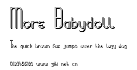More Babydoll.ttf字體轉換器圖片