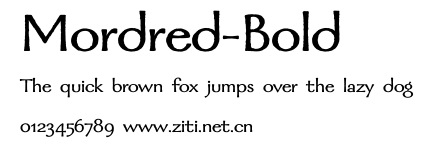 Mordred-Bold.ttf字體轉換器圖片