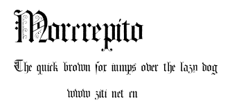 Morcrepito.otf字體轉換器圖片