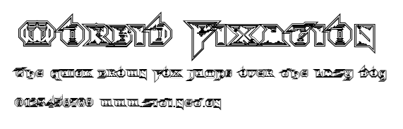 Morbid Fixation.ttf字體轉換器圖片