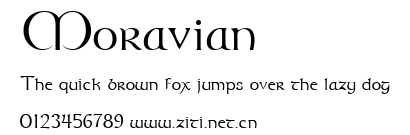 Moravian.ttf字體轉換器圖片