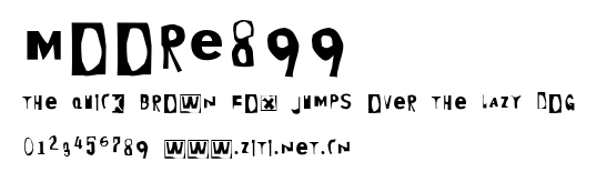 Moore899.ttf字體轉換器圖片
