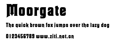 Moorgate.ttf字體轉換器圖片