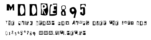 Moore895.ttf字體轉換器圖片