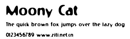 Moony Cat.ttf字體轉換器圖片