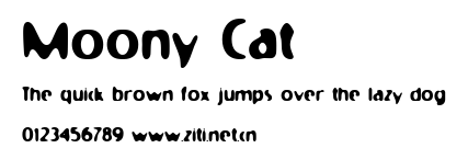Moony Cat.ttf字體轉換器圖片